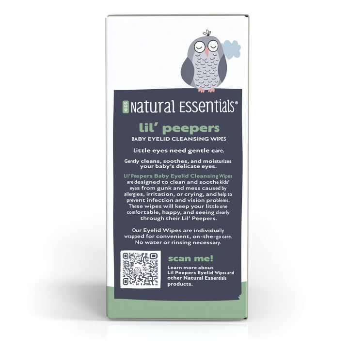 Natural Essentials® Eyelid and Eyelash Cleansing Wipes | Lil Peepers® 30 Individually-Wrapped Wipes | Safe for Babies, Kids, and Adults - product_type by Wipex Co. - Available at wipex-natural-wipes.myshopify.com