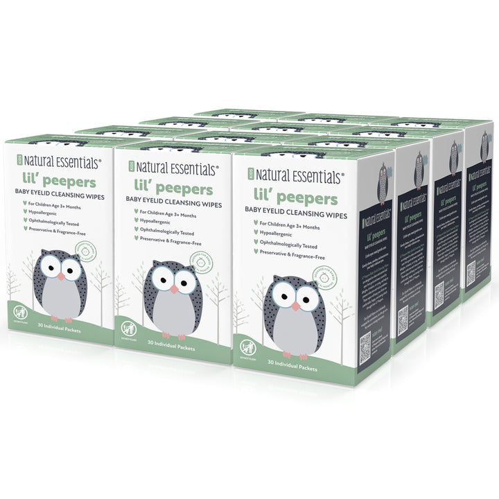 Natural Essentials® Eyelid and Eyelash Cleansing Wipes | Lil Peepers® 30 Individually-Wrapped Wipes | Safe for Babies, Kids, and Adults - product_type by Wipex Co. - Available at wipex-natural-wipes.myshopify.com