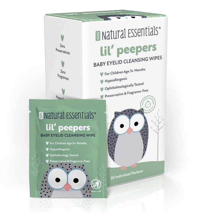 Natural Essentials® Eyelid and Eyelash Cleansing Wipes | Lil Peepers® 30 Individually-Wrapped Wipes | Safe for Babies, Kids, and Adults - product_type by Wipex Co. - Available at wipex-natural-wipes.myshopify.com
