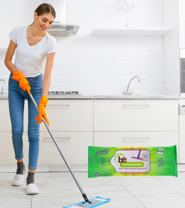 Natural Floor Cleaning Pads | Plant-Based Floor Wipes with Rosemary - product_type by Wipex Co. - Available at wipex-natural-wipes.myshopify.com